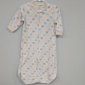 SOLD!!!! Carter's White and Blue Sleep Sack with Heart Pattern